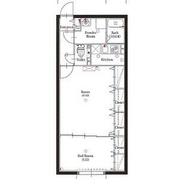 クレストタップ名古屋ウエスト 201｜愛知県名古屋市中村区松原町４丁目(賃貸マンション1LDK・2階・43.50㎡)の写真 その2