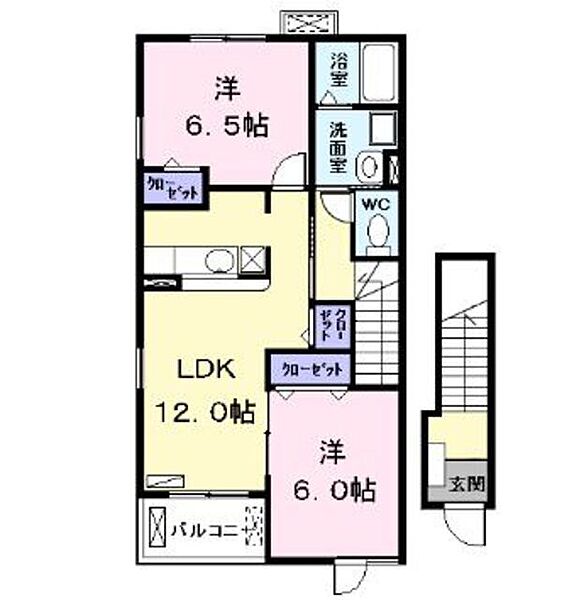 ｓｏｌｅｉｌ　Ａ 201｜愛知県名古屋市中村区城屋敷町１丁目(賃貸アパート2LDK・2階・58.86㎡)の写真 その2