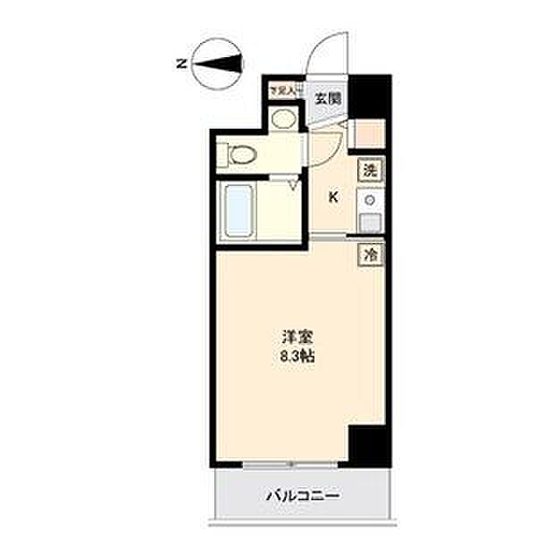 La　Douceur新栄 502｜愛知県名古屋市中区新栄１丁目(賃貸マンション1R・5階・22.64㎡)の写真 その2