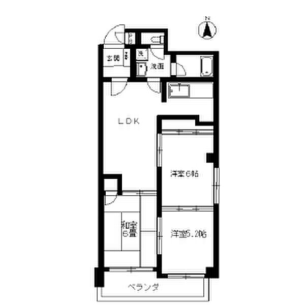 三鈴シティ 302｜愛知県名古屋市中村区上ノ宮町１丁目(賃貸マンション3LDK・3階・59.96㎡)の写真 その2