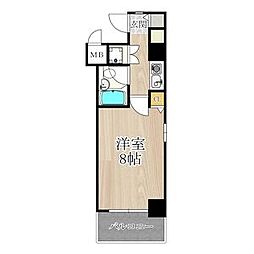 OHD今池 1Kの間取図画像