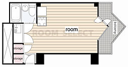栄マンションS棟 ワンルームの間取図画像