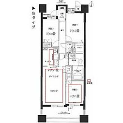 レジディア泉 3LDKの間取図画像