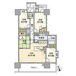 プレミアシティ桜山 4LDKの間取図画像