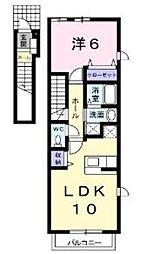 ウィステリア池下 1LDKの間取図画像