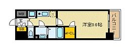 プレサンス栄ライズ 1Kの間取図画像