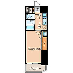ベレーサ名駅ウエスト 1Kの間取図画像
