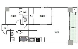 イトーピア紅葉舎金山マンション 2LDKの間取図画像