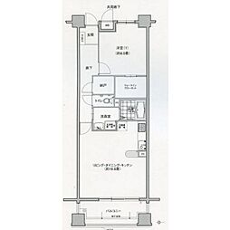 グラン・アベニュー名駅南 1LDKの間取図画像