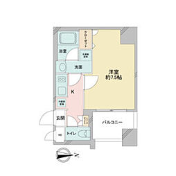 APEX名古屋栄プレミアライフ 1Kの間取図画像