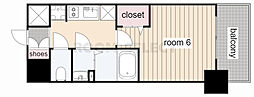 プレサンス丸の内アドブル 1Kの間取図画像