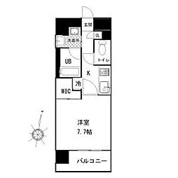 シーズンフラッツ矢場 1Kの間取図画像