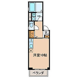 クレール ワンルームの間取図画像