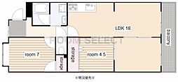 代万ビル 2LDKの間取図画像