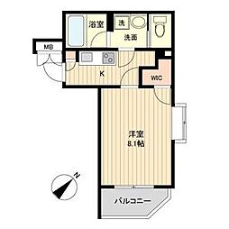 タウンライフ覚王山 1Kの間取図画像