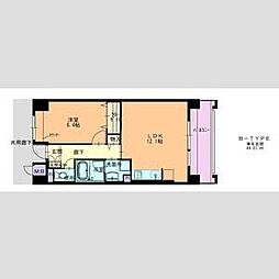 ヴェネチア・プリモ 1LDKの間取図画像