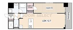プレサンス栄ライズ 1LDKの間取図画像