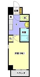 ルミエール山中 1Kの間取図画像