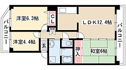 サーン・レイ 3LDKの間取図画像
