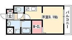 パルティール吹上アネックス ワンルームの間取図画像