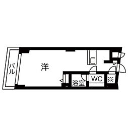 NBM則武 ワンルームの間取図画像