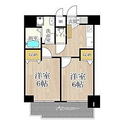 OHD今池 2Kの間取図画像