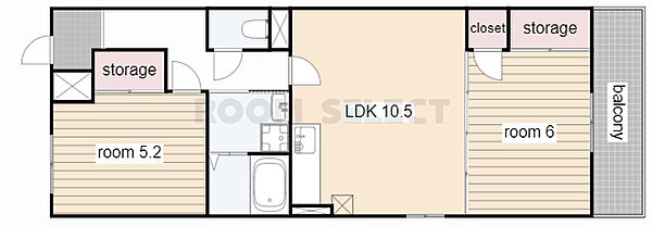 ソレアードII 401｜愛知県名古屋市中川区法華西町１丁目(賃貸マンション2LDK・4階・53.55㎡)の写真 その2