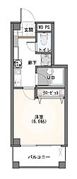 パサージュ横川 1Kの間取図画像