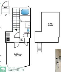 アンベリール東高円寺 1Kの間取図画像