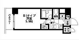 HF練馬レジデンス 1Kの間取図画像