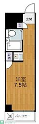 エレガンス浜田山 1Kの間取図画像