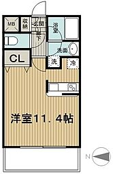 サンクレール高井戸 ワンルームの間取図画像