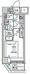 京王井の頭線 高井戸駅 徒歩9分の賃貸マンション 7階1Kの間取り