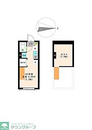 Ｔｈｅ　Ｍａｒｉｓ　Ｃｏｕｒｔ　練馬 1階ワンルームの間取り