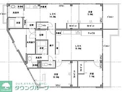 吉澤ビル 3階4LDKの間取り