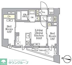 NOGATA RESIDENCE 2LDKの間取図画像