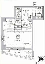 クレヴィスタ練馬平和台 1Kの間取図画像