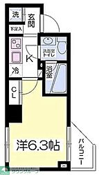 アジールコート荻窪 1Kの間取図画像