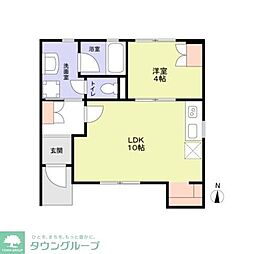 ritoga 1LDKの間取図画像