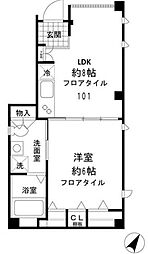 ヴィブレ荻窪 1LDKの間取図画像