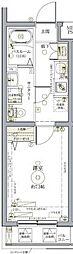 クレヴィスタ練馬武蔵関 1Kの間取図画像