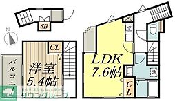 カグアス高円寺 1LDKの間取図画像
