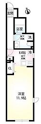VILLANISHIEIFUKU 1Kの間取図画像