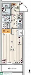 GENOVIA中野・都立家政 1Kの間取図画像