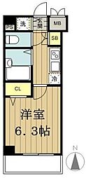 ガーラ新宿下落合 1Kの間取図画像