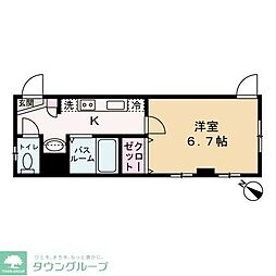 ラフォンテ高円寺 1Kの間取図画像