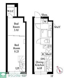 ヴィスタ阿佐ヶ谷S 2DKの間取図画像