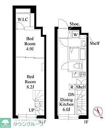 ヴィスタ阿佐ヶ谷S 2DKの間取図画像
