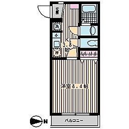グリーンコート・NT 1Kの間取図画像