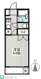 深大寺ローズハイツ 1Kの間取図画像